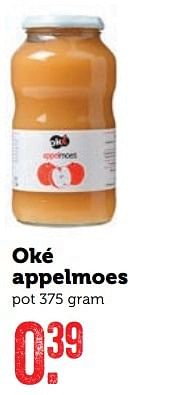 Aanbiedingen Oké appelmoes - Oké - Geldig van 20/02/2017 tot 26/02/2017 bij Coop