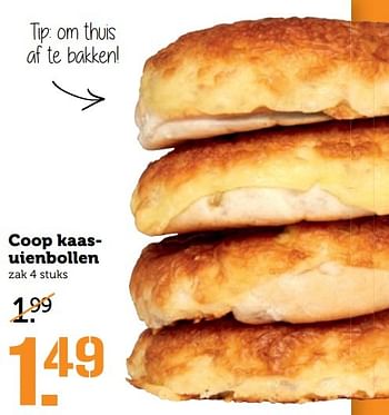 Aanbiedingen Coop kaasuienbollen - Huismerk - Coop - Geldig van 20/02/2017 tot 26/02/2017 bij Coop