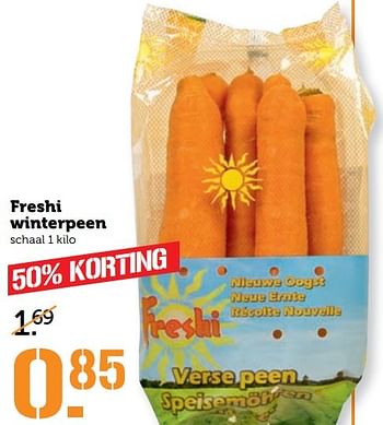 Aanbiedingen Freshi winterpeen - Huismerk - Coop - Geldig van 20/02/2017 tot 26/02/2017 bij Coop