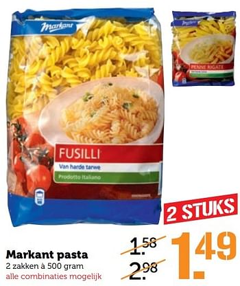 Aanbiedingen Markant pasta - Markant - Geldig van 20/02/2017 tot 26/02/2017 bij Coop