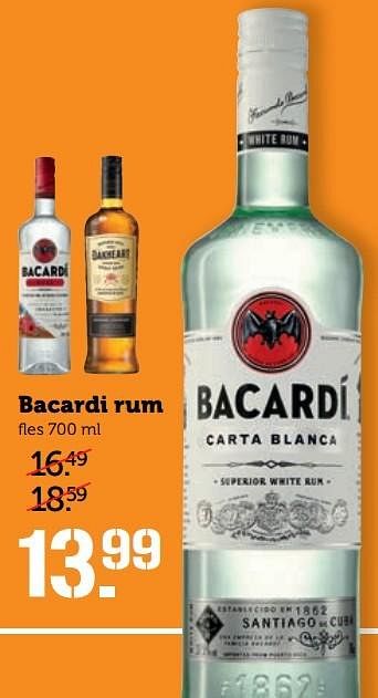 Aanbiedingen Bacardi rum - Bacardi - Geldig van 20/02/2017 tot 26/02/2017 bij Coop