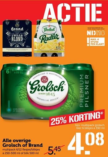 Aanbiedingen Alle overige grolsch of brand - Huismerk - Coop - Geldig van 20/02/2017 tot 26/02/2017 bij Coop