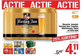 Aanbiedingen Bavaria, amstel, hertog jan, jupiler, warsteiner, palm of alfa bier - Huismerk - Coop - Geldig van 20/02/2017 tot 26/02/2017 bij Coop