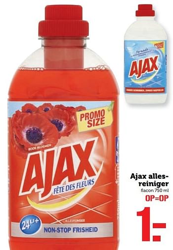 Aanbiedingen Ajax allesreiniger - Ajax - Geldig van 20/02/2017 tot 26/02/2017 bij Coop