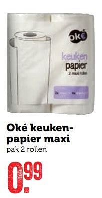 Aanbiedingen Oké keukenpapier maxi - Oké - Geldig van 20/02/2017 tot 26/02/2017 bij Coop