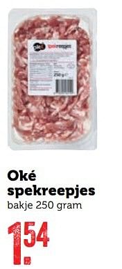 Aanbiedingen Oké spekreepjes - Oké - Geldig van 20/02/2017 tot 26/02/2017 bij Coop