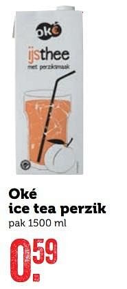 Aanbiedingen Oké ice tea perzik - Oké - Geldig van 20/02/2017 tot 26/02/2017 bij Coop