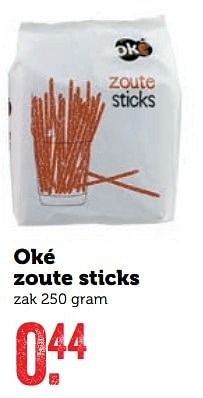 Aanbiedingen Oké zoute sticks - Oké - Geldig van 20/02/2017 tot 26/02/2017 bij Coop