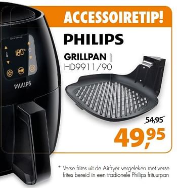 Aanbiedingen Philips grillpan grillpan hd9911-90 - Philips - Geldig van 20/02/2017 tot 26/02/2017 bij Expert