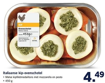 Aanbiedingen Italiaanse kip-ovenschotel - Huismerk - Lidl - Geldig van 20/02/2017 tot 26/02/2017 bij Lidl