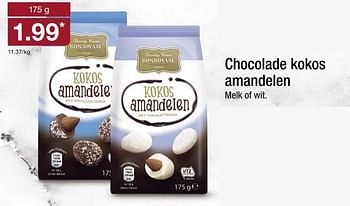 Aanbiedingen Chocolade kokos amandelen - BonRoyal - Geldig van 19/02/2017 tot 26/02/2017 bij Aldi