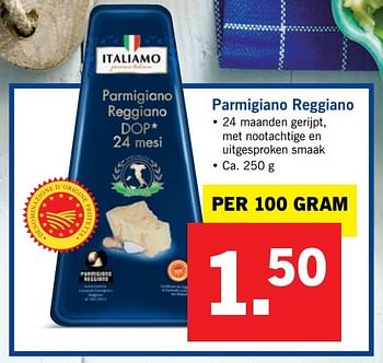 Aanbiedingen Parmigiano reggiano - Italiamo - Geldig van 20/02/2017 tot 26/02/2017 bij Lidl