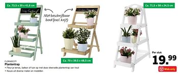 Aanbiedingen Plantentrap - Flora  Best - Geldig van 20/02/2017 tot 26/02/2017 bij Lidl