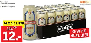 Aanbiedingen Weizenbier - Perlenbacher - Geldig van 20/02/2017 tot 26/02/2017 bij Lidl