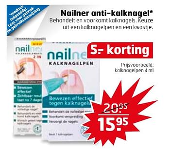 Aanbiedingen Nailner kalknagelpen - Nailner repair - Geldig van 21/02/2017 tot 26/02/2017 bij Trekpleister