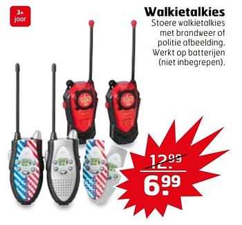 Aanbiedingen Walkietalkies - Huismerk - Trekpleister - Geldig van 21/02/2017 tot 26/02/2017 bij Trekpleister