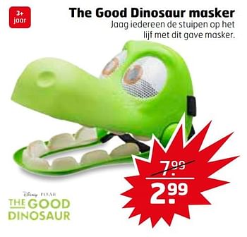 Aanbiedingen The good dinosaur masker - The Good Dinosaur - Geldig van 21/02/2017 tot 26/02/2017 bij Trekpleister