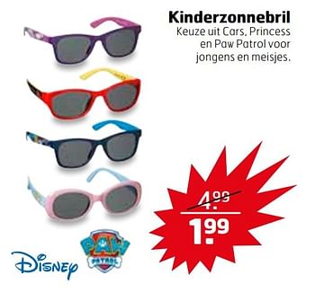 Aanbiedingen Kinderzonnebril - Disney - Geldig van 21/02/2017 tot 26/02/2017 bij Trekpleister