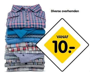 Aanbiedingen Diverse overhemden - Huismerk - ANWB - Geldig van 13/02/2017 tot 26/02/2017 bij ANWB