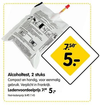 Aanbiedingen Alcoholtest - Huismerk - ANWB - Geldig van 13/02/2017 tot 26/02/2017 bij ANWB