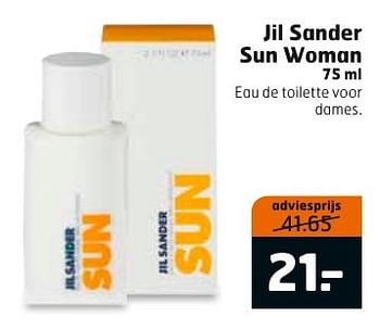 Aanbiedingen Jil sander sun woman - Jill Sander - Geldig van 13/02/2017 tot 26/02/2017 bij Trekpleister