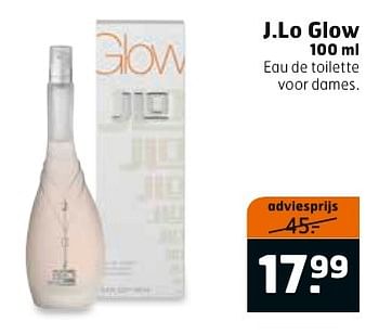Aanbiedingen J.lo glow 100 ml - J.Lo Glow - Geldig van 13/02/2017 tot 26/02/2017 bij Trekpleister