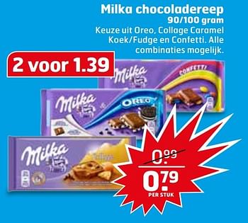 Aanbiedingen Milka chocoladereep - Milka - Geldig van 21/02/2017 tot 26/02/2017 bij Trekpleister