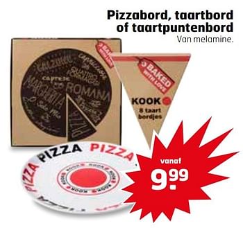 Aanbiedingen Pizzabord, taartbord of taartpuntenbord - Huismerk - Trekpleister - Geldig van 21/02/2017 tot 26/02/2017 bij Trekpleister