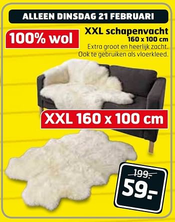 Aanbiedingen Xxl schapenvacht - Huismerk - Trekpleister - Geldig van 21/02/2017 tot 26/02/2017 bij Trekpleister