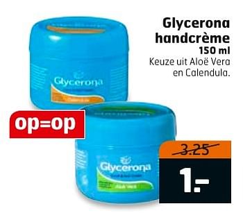 Aanbiedingen Glycerona handcrème - Glycerona - Geldig van 13/02/2017 tot 26/02/2017 bij Trekpleister