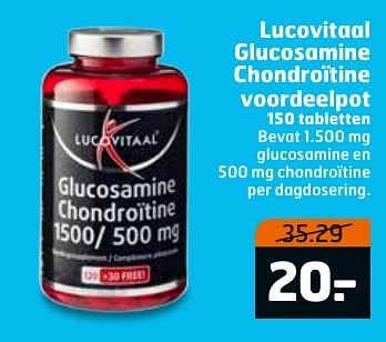 Aanbiedingen Lucovitaal glucosamine chondroïtine voordeelpot - Lucovitaal - Geldig van 13/02/2017 tot 26/02/2017 bij Trekpleister