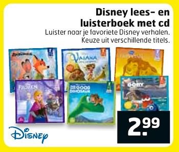 Aanbiedingen Disney lees- en luisterboek met cd - Disney - Geldig van 13/02/2017 tot 26/02/2017 bij Trekpleister