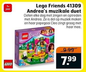 Aanbiedingen Lego friends andrea`s muzikale duet - Lego - Geldig van 13/02/2017 tot 26/02/2017 bij Trekpleister