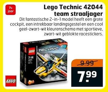 Aanbiedingen Lego technic team straaljager - Lego - Geldig van 13/02/2017 tot 26/02/2017 bij Trekpleister