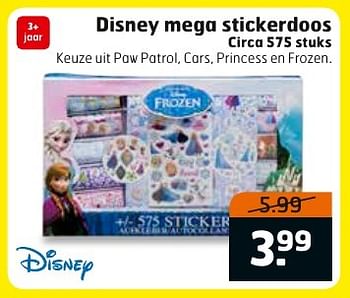 Aanbiedingen Disney mega stickerdoos - Disney - Geldig van 13/02/2017 tot 26/02/2017 bij Trekpleister