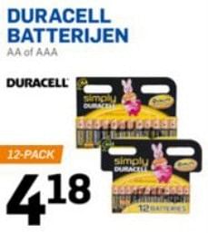 Aanbiedingen Duracell batterijen - Duracell - Geldig van 22/02/2017 tot 28/02/2017 bij Action
