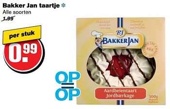 Aanbiedingen Bakker jan taartje - Bakkerjan - Geldig van 21/02/2017 tot 28/02/2017 bij Hoogvliet