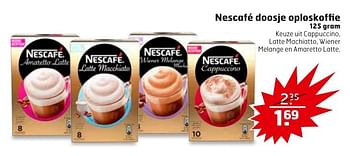 Aanbiedingen Nescafé doosje oploskoffie - Nescafe - Geldig van 13/02/2017 tot 26/02/2017 bij Trekpleister