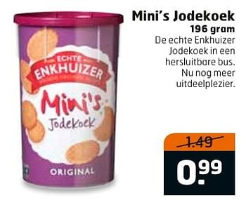 Aanbiedingen Mini`s jodekoek - Enkhuizer - Geldig van 13/02/2017 tot 26/02/2017 bij Trekpleister