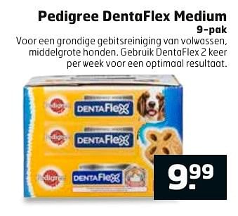 Aanbiedingen Pedigree dentaflex medium - Pedigree - Geldig van 13/02/2017 tot 26/02/2017 bij Trekpleister