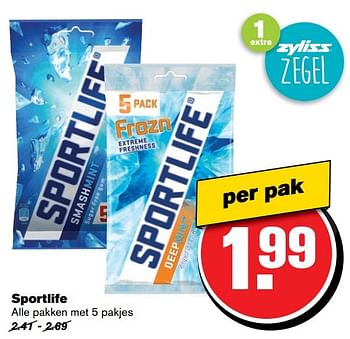 Aanbiedingen Sportlife - Sportlife - Geldig van 21/02/2017 tot 28/02/2017 bij Hoogvliet