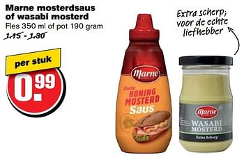 Aanbiedingen Marne mosterdsaus of wasabi mosterd - marne - Geldig van 21/02/2017 tot 28/02/2017 bij Hoogvliet