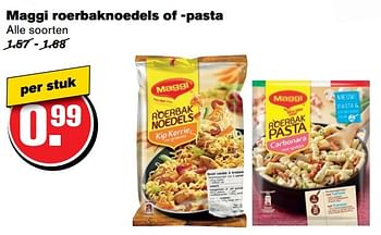 Aanbiedingen Maggi roerbaknoedels of -pasta - MAGGI - Geldig van 21/02/2017 tot 28/02/2017 bij Hoogvliet