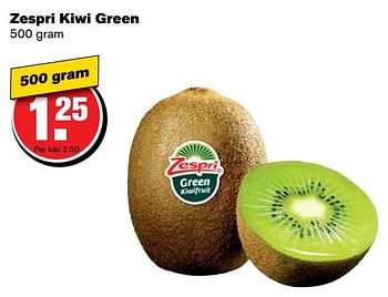 Aanbiedingen Zespri kiwi green - Zespri - Geldig van 21/02/2017 tot 28/02/2017 bij Hoogvliet