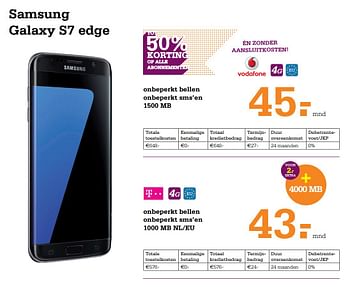 Aanbiedingen Samsung galaxy s7 edge - Samsung - Geldig van 17/02/2017 tot 28/02/2017 bij Telecombinatie