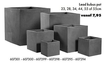 Aanbiedingen Lead kubus pot - Huismerk - Multi Bazar - Geldig van 26/02/2017 tot 31/03/2017 bij Multi Bazar