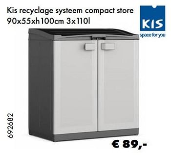 Aanbiedingen Kis recyclage systeem compact store - Kis - Geldig van 26/02/2017 tot 31/03/2017 bij Multi Bazar