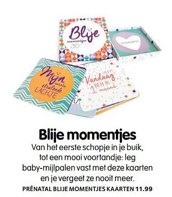 Aanbiedingen Prénatal blije momentjes kaarten - Huismerk - Prenatal - Geldig van 14/02/2017 tot 27/02/2017 bij Prenatal