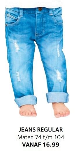 Aanbiedingen Jeans regular - Huismerk - Prenatal - Geldig van 14/02/2017 tot 27/02/2017 bij Prenatal