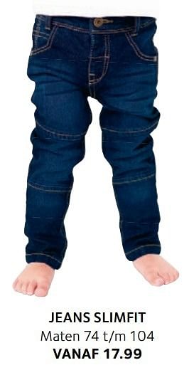 Aanbiedingen Jeans slimfit - Huismerk - Prenatal - Geldig van 14/02/2017 tot 27/02/2017 bij Prenatal